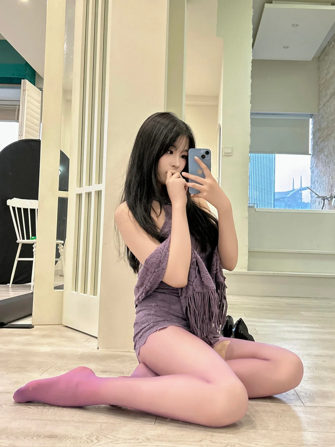 轩萧学姐 - No.076 紫色旗袍 [140P,1V-1.91GB] tg@simisebaisi 【丝足阁】112.webp